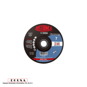 Disco abrasivo para corte de metal de 180 x 3.2 x 22.23 mm