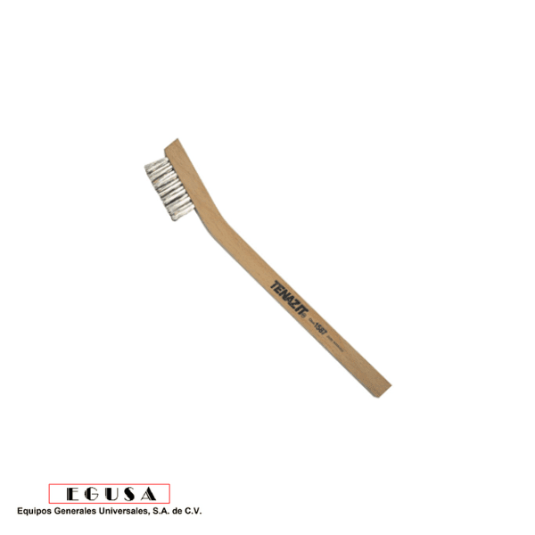 Minicepillo inoxidable con mango de madera 197 x 11