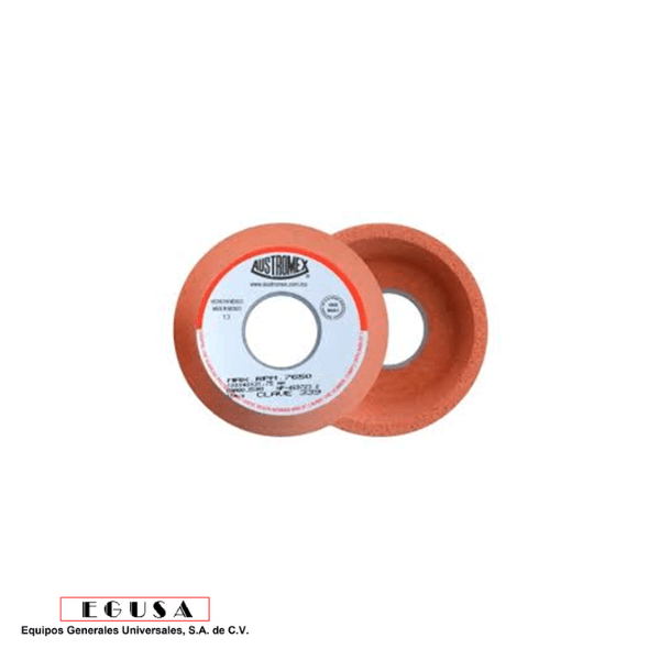 Rueda naranja vitrificada para esmerilado de acero grano 80