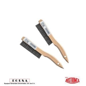 Cepillo manual. de 250 x 27 mm para limpieza manual de superficies metálicas y remoción de soldadura, corrosión, fundición, plástico y cualquier adherencia